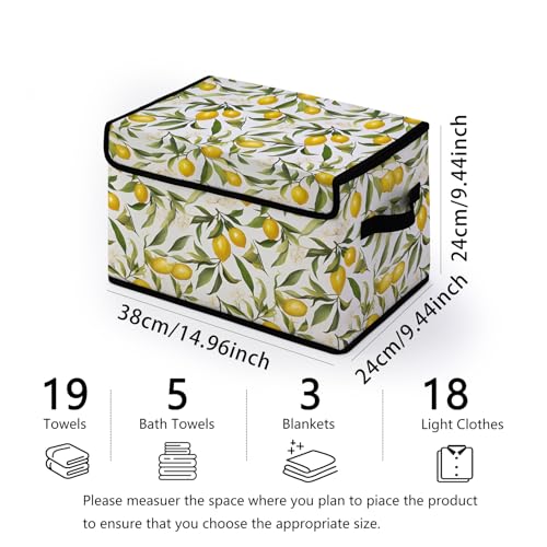 Image of Stackable Storage Bins with Lids,Closet Organizers Fabric Box for Home and Office,Blanket Clothes Organizers,Under Bed Storage Containers 3 Pack