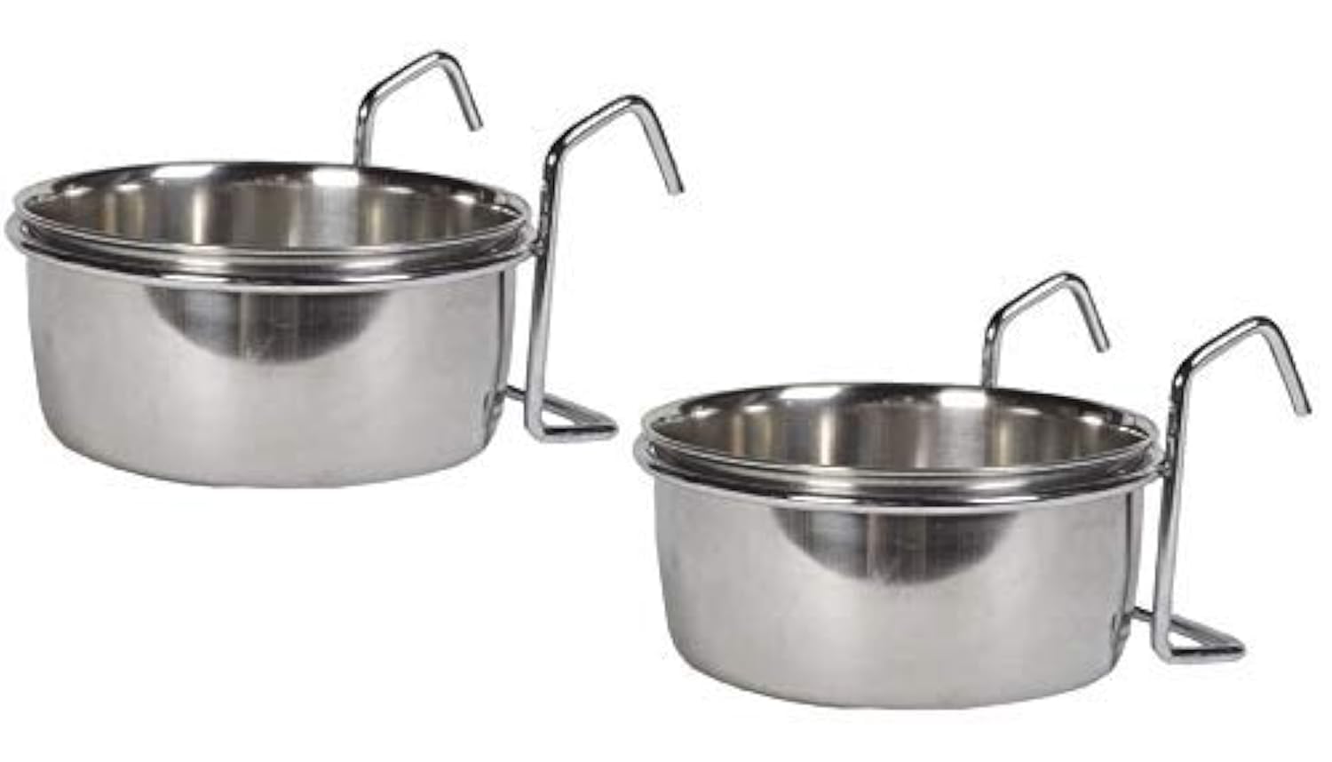 Bird Feeding Dish Cups, Parrot Food Bowl Holder-Stainless Steel Coop Cup, Bird Cage Water Bowl for Parakeet African Greys Conure Cockatiels Lovebird Budgie Chinchilla (500.ml Hook Pack of 2) (B08LTGNYQ8) Amazon Price History, Amazon Price Tracker