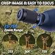Aktualisiert 25-75x100 mm Spektiv,mit Stativ Telefon Adapter und Tragetasche - BAK4- und FMC -Objektiv HD Zoom Spektiv Smartphone für Zielschießen, Jagd, Vogelbeobachtung, Wildtierlandschaft