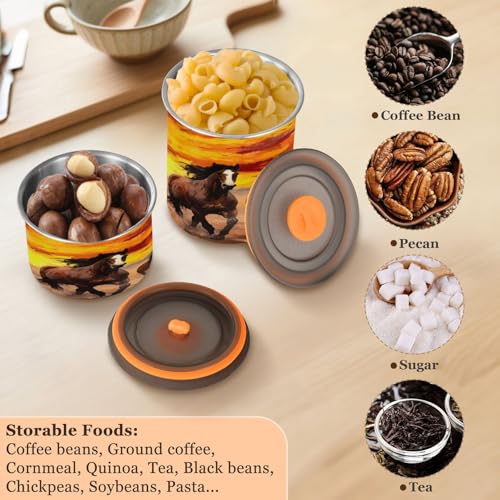 Envase Hermético de Acero Inoxidable para Café 900 ml miniatura 5