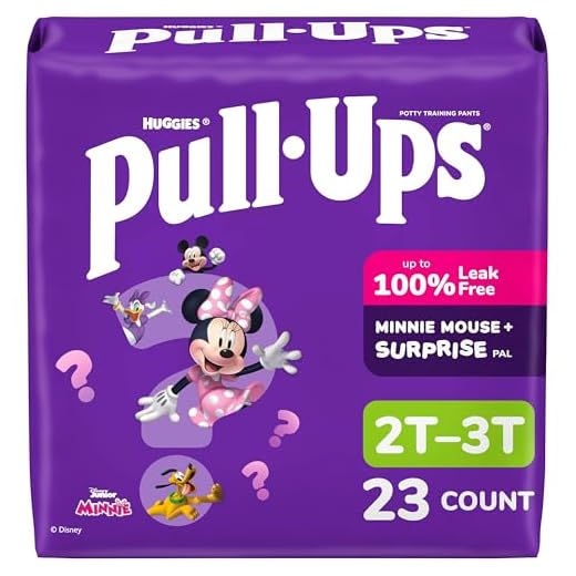 Pull-Ups Girls' Potty Training Pants, Size 2T-3T Training Underwear (16-34 lbs), 23 Count