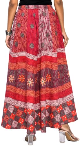Image of Premium Cotton Skirt for Women with Pocket, Free Size