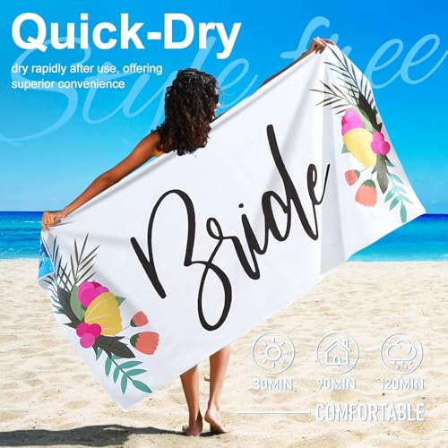 Genovega Microfiber Lightweight Thin Beach Towel Compact Sandproof Clearance Towels Quick Dry Sand Free Swim Pool Camping Blanket Travel Essentials Accessories Vacation Women Men Adults Bride