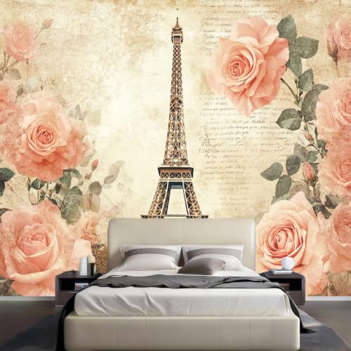 Papier peint Tour Eiffel effet 3D panoramique grand format
