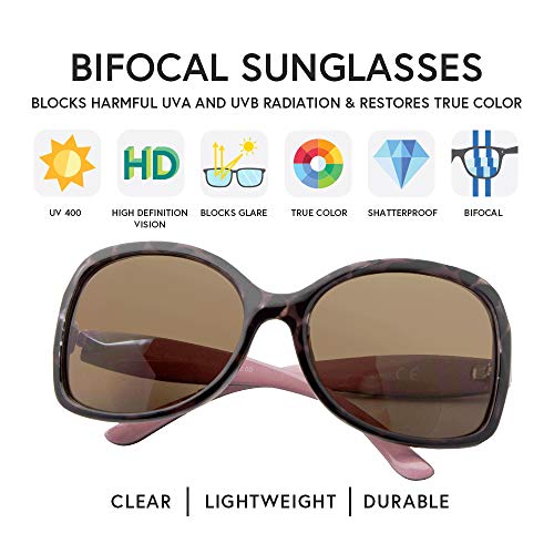 VITENZI Sunglasses with Readers for Women Tinted Reading Sun Glasses, Ferrara3