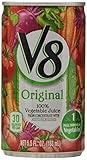 V8 Original 100% Vegetable Juice, Vegetable Blend with Tomato Juice, 5.5 FL OZ Can (Pack of 6)