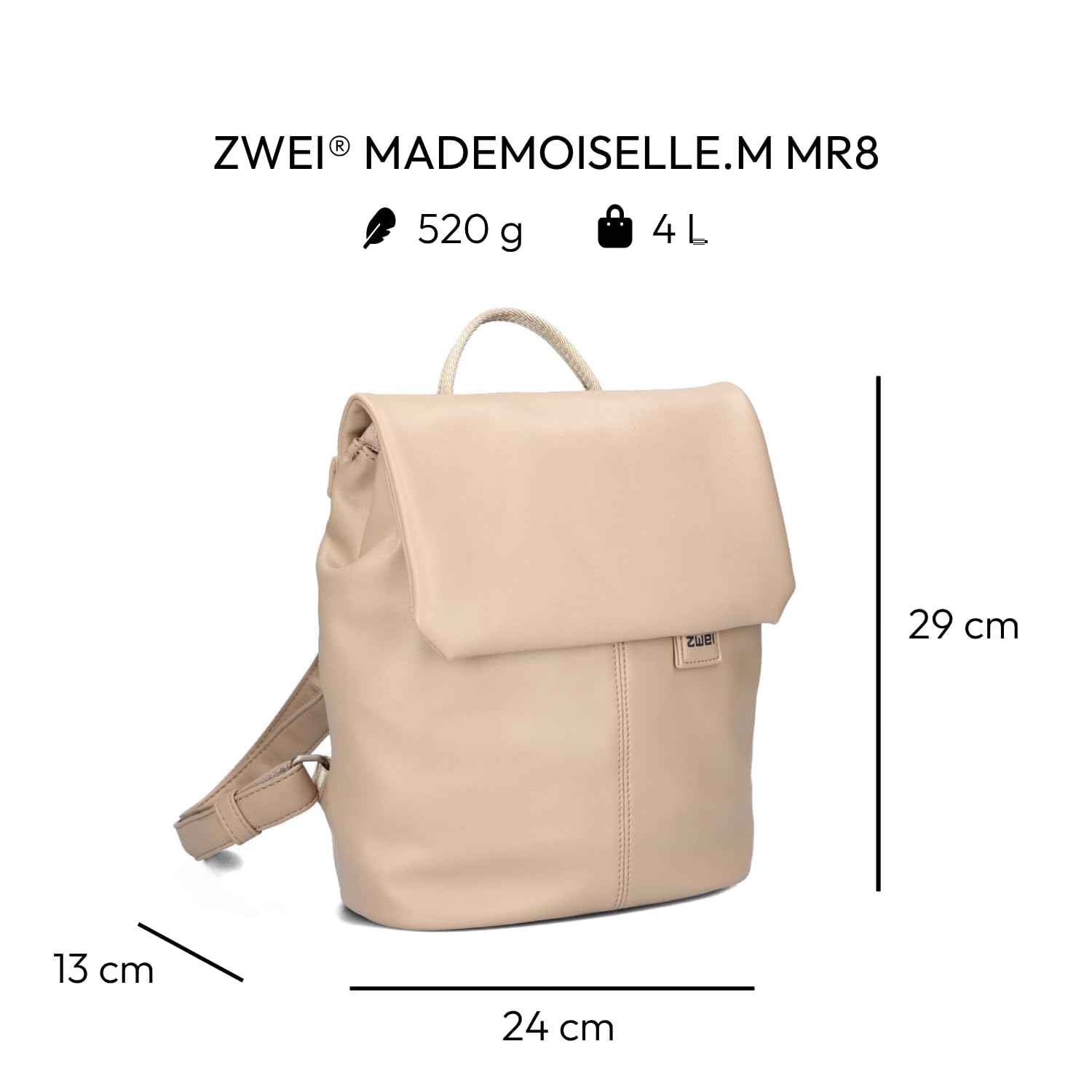 zwei Mademoiselle MR8 Rucksack 29 cm