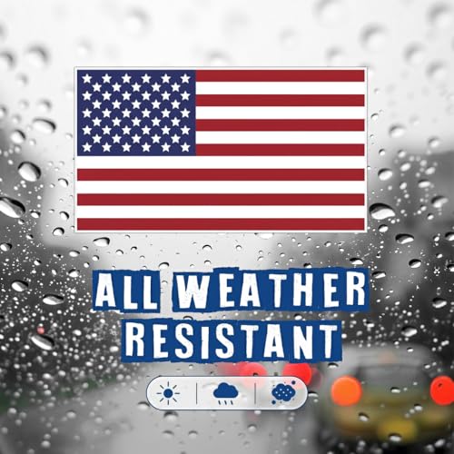 Image of American Flag Decal - USA Tactical Military Subdued Patriotic (Set of 2) 3 x 5 inches Premium Waterproof Vinyl Decal Stickers for Car Truck (Sticker, 5 inches x 3 inches)