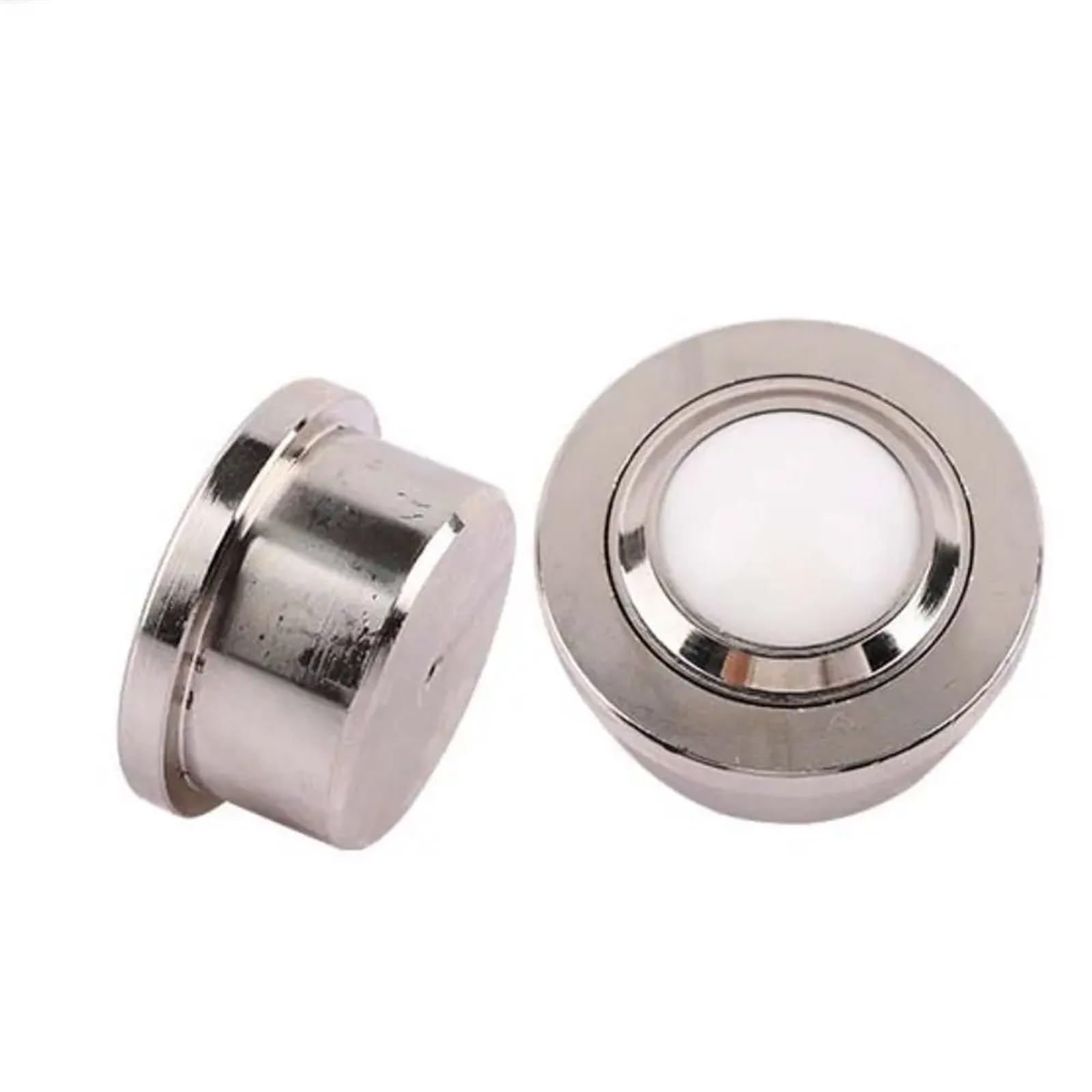 10 sztuk uniwersalnych, metalowych, stalowych, mini obrotowych kółek kulowych, okrągłe, nylonowe koło kulowe do maszyn, wózków, okuć meblowych x 10 sztuk