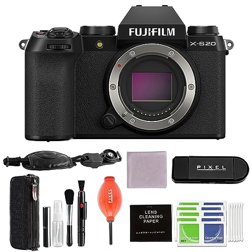 Image of Fujifilm X-S20 Mirrorless Camera Body Bundle with Advanced Accessories | Fuji xs20
