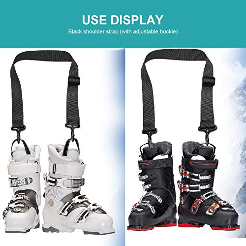 BESPORTBLE 3Pcs Transportadora Correia Transportadora Snowboard Ski Boot Ajustável Alça de Ombro Sli