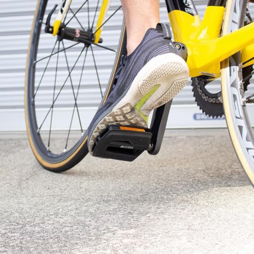 Pédales vélo de route nylon avec plateforme papier de verre antidérapante - 2