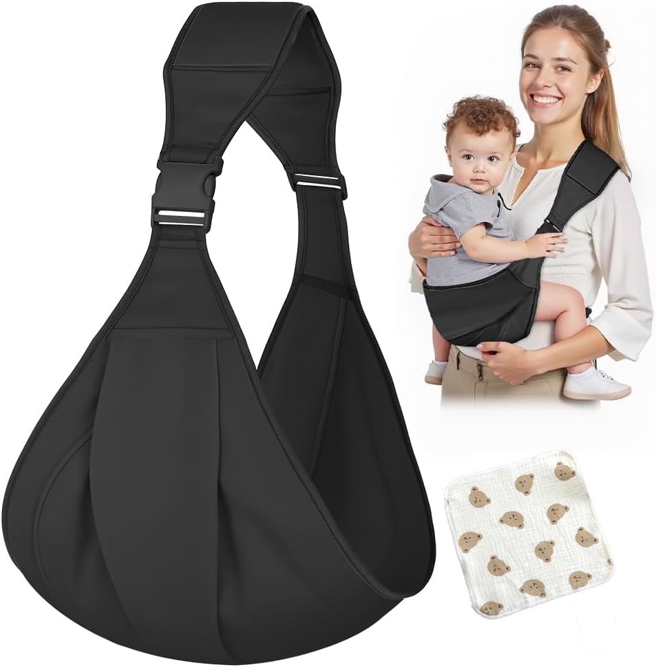 Astriva Baby Kleinkind Trage Seitlich, Hüfttrage für Neugeborene Kleinkinder, kindertrage für Kinder Bis 30kg von 0 bis 36 Monaten, Verstellbare Tragegurt Babys Toddler Sling Carrier