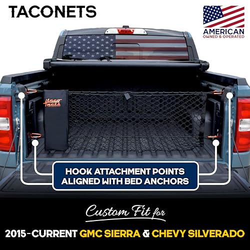 image for TacoNets Envelope Cargo Net for GMC Sierra & Chevy Silverado - Fits 20