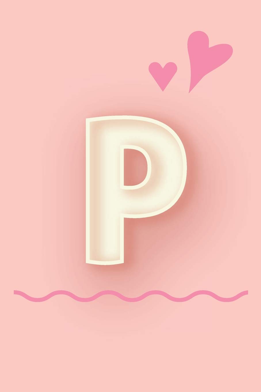 Amazon | P: Cute Letter P initial Alphabet Monograme Notebook 