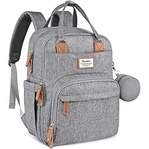 RUVALINO Mochila porta pañales multifuncional para bebé Cover