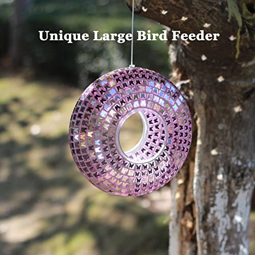 Bird Feeder For Outside/Outdoor Hanging, Bird House For Cardinals, Great Bird Feeder Gifts For Bird Lovers, Great Garden Decor For Yard , 9.1 In Large Birdfeeder #TOP5