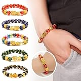 Yiokii Pulseras de dragón de Feng Shui para hombres y mujeres, pulsera de...
