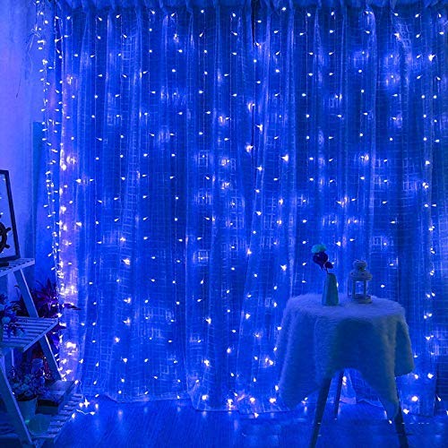 Buy 3x3m 300 LED Waterfall Window Curtain Lights Icicle String Wedding