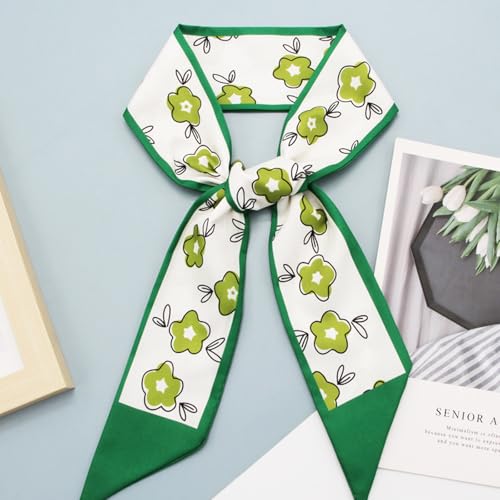 5 Pack Purse Scarf Set,Silk Ribbon Scarves for Bags Head Scarf for Handbag Handle Scarf Band Hair Neck Scarf for Women Fashion Holiday Gifts Wrapping,504