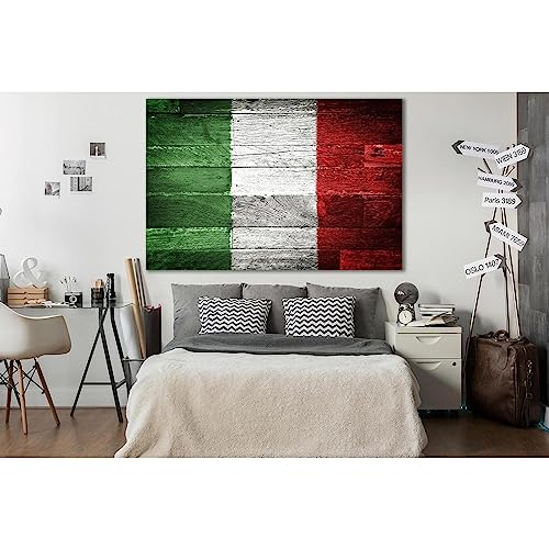 Lienzo ZELLART Pyramid SL1164 con la bandera de Italia en alta definición y 60x40 cm