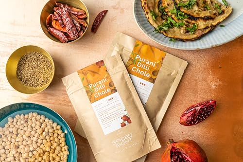 Image of Spiced Right Purani Dilli Chana /Chole Masala Powder (200 Gm) Blended with Traditional Indian Spice & Flavors for an Authentic Taste | Best for Cooking Sabji, Chhole, Chana, & Chickpeas