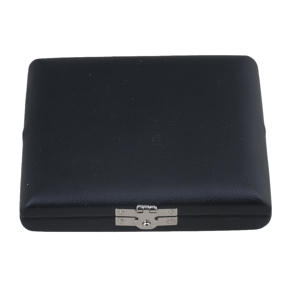 BQLZR Black PU Leather English Horn Reed Box Reed Case with Flannel Slot Inside for 6pcs English Horn Reeds