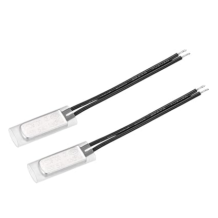 uxcell KSD9700 Thermostat, 130 N.C 5A Metal Bimetal Temperature Control Switch 2pcs