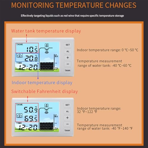 Compteur à ultrasons de profondeur de liquide - Capteur eau - 7