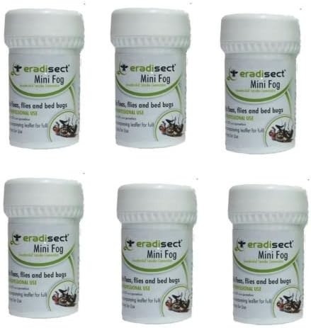 8 x Eradisect Mini Smoke Fog Generator flea insect killer for flea control
