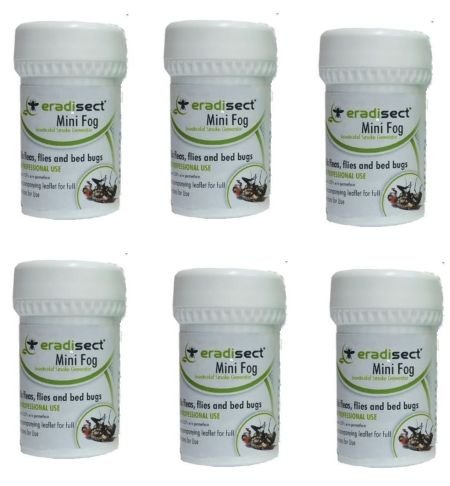 6 x Eradisect Mini Smoke Fog Generator insect killer for Insects