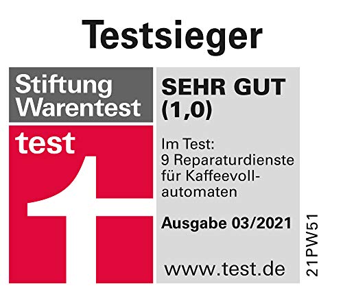 Melitta Purista F 230-102 Kaffeevollautomat mit flüsterleisem Kegelmahlwerk (Direktwahltaste, 2-Tassen Funktion, 20 cm… – Bild 6