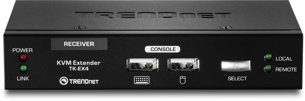 TRENDnet, TK-EX4, Kit d'extension KVM VGA USB, Étendez les commandes du clavier/vidéo/souris, jusqu'à 100 mètres (328 pieds)