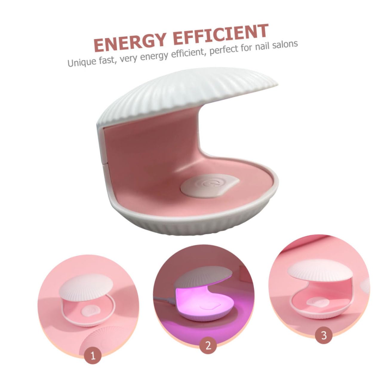 Healeved 4piezas Lampara De Uñas Usb Para Secado De Esmalte Luz Led Manicura Rápida Para Uso Salón y Casa Duradera y Portátil Incluye Cable Usb