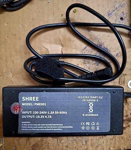 Image of Shree Ac Adapter 19.5 Volt 4.7 Amp Compatible For Sony Bravia Television And Sony Laptop | With Power Cord - Black
