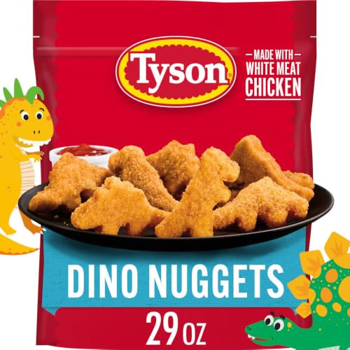Tyson Fully Cooked Fun Dinosaur Chicken Nuggets, 29 oz (Frozen)