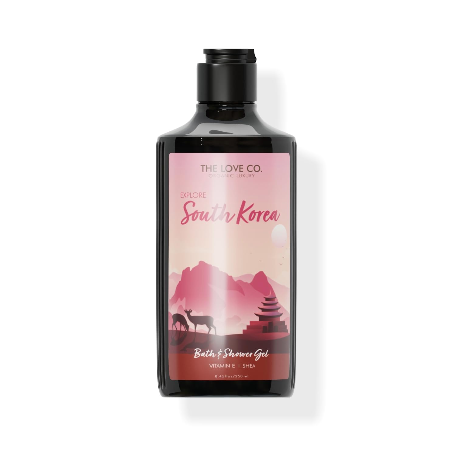 THE LOVE CO. South Korea Body Wash - Bath & Shower Gel - Luxury Body Wash For Women & Mens - Shower Gel Women - 100% Vegan - Luxury Beauty - Body Skin Care Products - 250ml