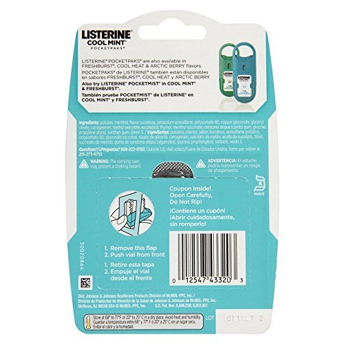 Listerine Pocketpaks, Cool Mint, 72 Count Amazon.in Health