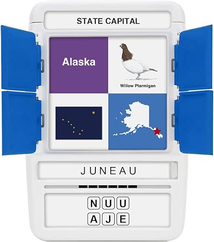Miniatura 8 de 100 PICS US States & Capitals - Tarjetas didácticas para aprender de Estados Unidos, los 50 estados y las capitales, estuche funcional, para adultos