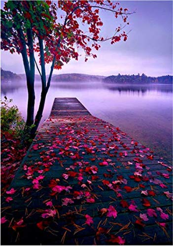 Hongye Xiaoqiao River and Trees Scenery 5D DIY Diamond Painting Series Adult Painting Embroidery Diamond Painting Diamond Painting Art Crafts Full Diamond Home Diamond Painting 30X40 cm
