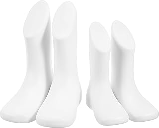 TEHAUX の足マネキン プラスチック製空洞足モデル 幼児靴 靴下展示用 ショップアクセサリ 保育園ディスプレイ用 4個セット