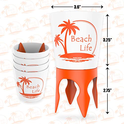 Beach-Vacation-Accessories-4-Beach-Cup-Holders-Sand-wBottle-Opener-Spikes-Beach-Drink-Holder-Coaster-Spike-Cups-for-Women-Men-Adults-Sand-Cup-Holders-Beach-Lover-Gifts-Beach-Cup-Holder-Items 51poVX2DXsL