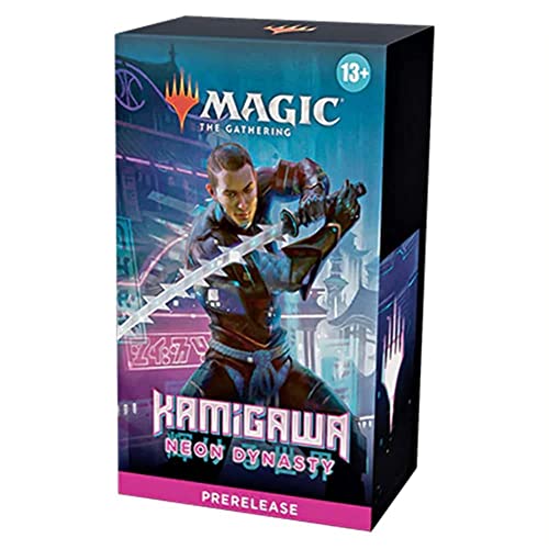 MtG Trading Card Game Kamigawa Neon Dynasty Pre-Release Pack [Includes 6 Booster Packs]