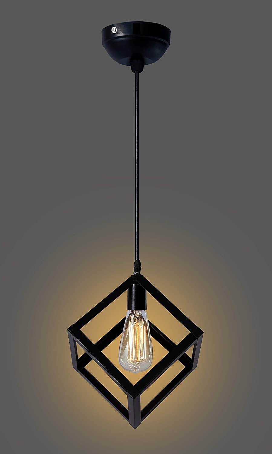 KINIS Decorative Hanging Lamp/Pendant Lamp/Ceiling Light to Décor Home/Living Room/Bedroom/Office/Dining/Cafe/Restaurants, Chokor Design, Black (Pack of 1, Without Bulb) (B09XXPYJPJ) Amazon Price History, Amazon Price Tracker