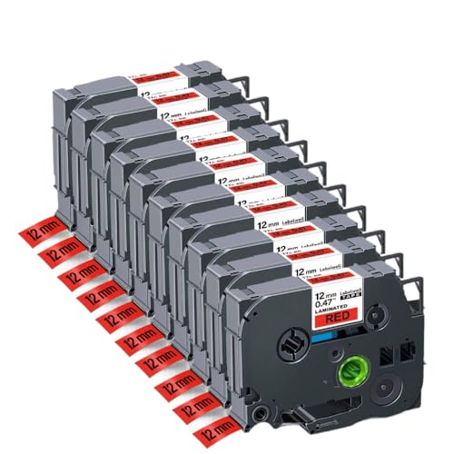 10pcs 231xe[v6mm 9mm 12mmxv^[fƌ݊̂PTH110 221 211 131 631 335At^[}[Pbg(10PK Black on Red)