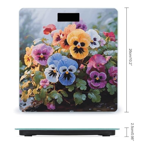 Pansy Flowers Smart Body Weight, Balanza Digital Precisa miniatura 2