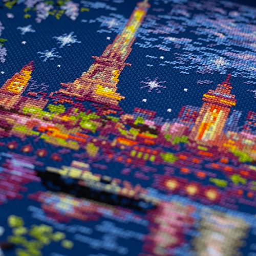 Point de croix Week-end à Paris Zweigart broderie comptée multicolore