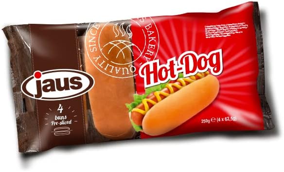 HOT-Dog Burns(8 Packs in Box) [Pack of 4 Burns x 8 Packs (46p per Burns)]