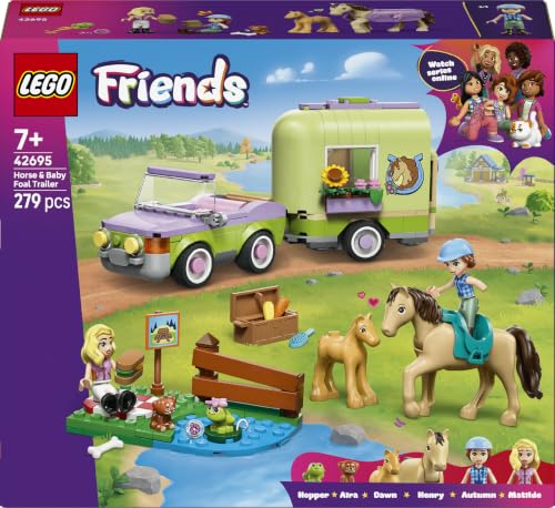 LEGO Friends La remorque du Cheval et du Poulain 42695