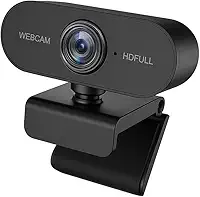 Webcam Camera Full Hd Zoom 1080p 360 Graus Entrada Usb 2.0 Com Microfone Ideal para Videoconferencia Zoom Meet Teams Livestream Aulas online Reunião Skype Premium